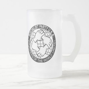 Taza De Cristal Esmerilado Logotipo de S.P.U.S.A