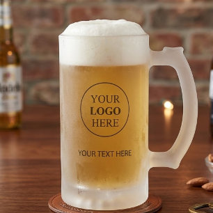 Taza De Cristal Esmerilado Logotipo Promocional Personalizado – Sin Pedido Mí