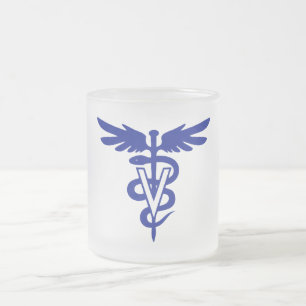 Taza De Cristal Esmerilado logotipo veterinario 4