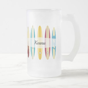 Taza De Cristal Esmerilado Longboard de época