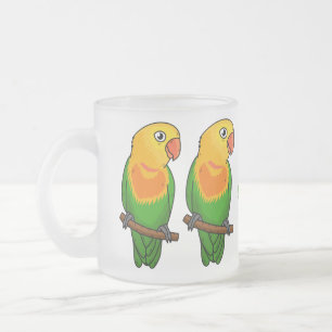 Taza De Cristal Esmerilado Loro personalizado