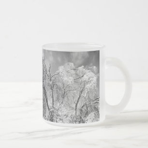 Taza De Cristal Esmerilado los árboles llevan invierno