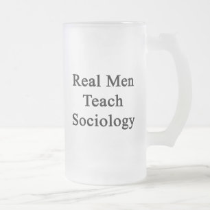 Taza De Cristal Esmerilado Los hombres reales enseñan a la sociología