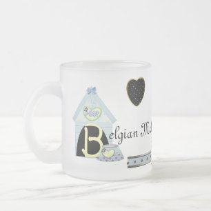 Taza De Cristal Esmerilado Los Malinois Belgas Son Mi Té