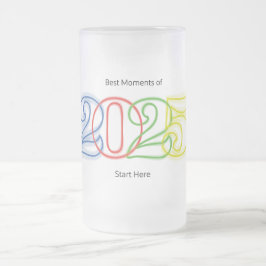 Taza De Cristal Esmerilado Los mejores momentos de 2025 empiezan aquí