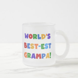 Taza De Cristal Esmerilado Los mejores regalos más brillantes del mundo para