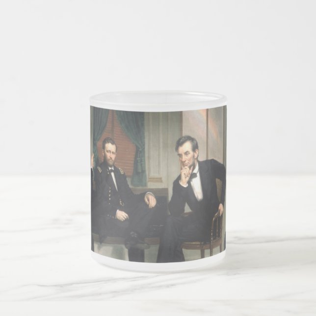Taza De Cristal Esmerilado Los pacificadores con Abraham Lincoln (Centro)