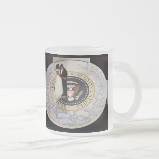 Taza De Cristal Esmerilado Los PRIMEROS PARES de América, PRIMERA DANZA (Derecha)