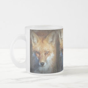 Taza De Cristal Esmerilado Los regalos y saludos del Fox rojo