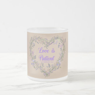 Taza De Cristal Esmerilado Love is....