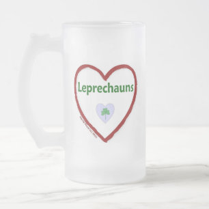 Taza De Cristal Esmerilado Love Leprechauns