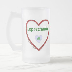 Taza De Cristal Esmerilado Love Leprechauns