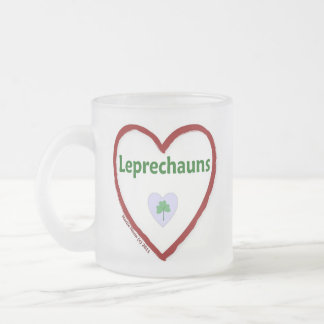 Taza De Cristal Esmerilado Love Leprechauns