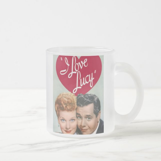 Taza De Cristal Esmerilado Love Lucy (Derecha)