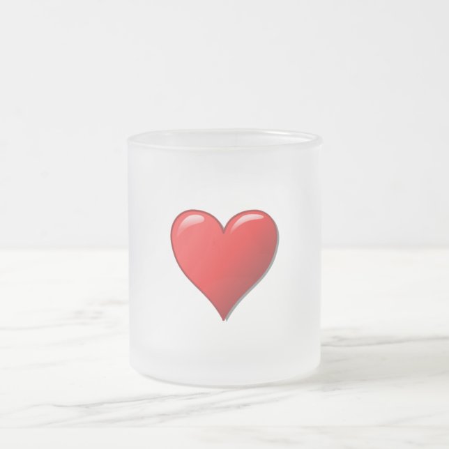 Taza De Cristal Esmerilado Love Mug (Centro)