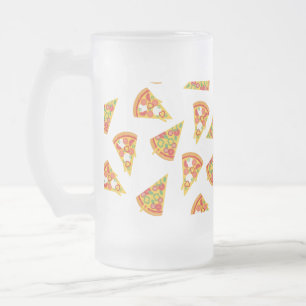 Taza De Cristal Esmerilado Love Pizza