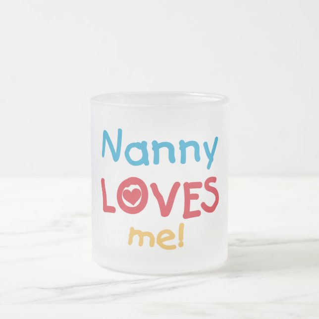 Taza De Cristal Esmerilado LOVESMEnanny (Centro)