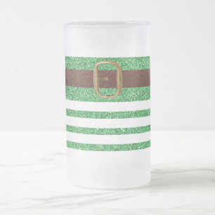 Taza De Cristal Esmerilado Lucky Green Leprechaun St. Patrick's Day Mug