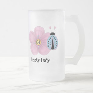 Taza De Cristal Esmerilado Lucky Lady Bingo Mug
