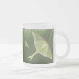 Taza De Cristal Esmerilado Luna Moth