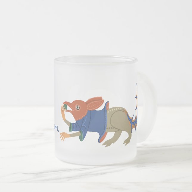 Taza De Cristal Esmerilado Luttrell Psalter "ardilla" (Anverso derecho)