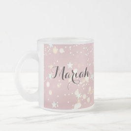 Taza De Cristal Esmerilado Luxe modern romantinc girl