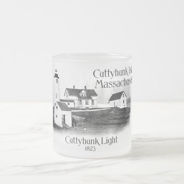 Taza De Cristal Esmerilado Luz de Cuttyhuunk - Massachusetts (Centro)