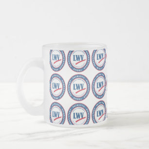 Taza De Cristal Esmerilado LWVOZ Patriótico ・ No partidario ・ Orgulloso ・ Per