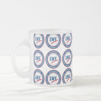Taza De Cristal Esmerilado LWVOZ Patriótico ・ No partidario ・ Orgulloso ・ Per
