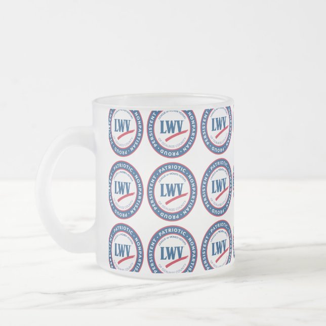 Taza De Cristal Esmerilado LWVOZ Patriótico ・ No partidario ・ Orgulloso ・ Per (Izquierda)