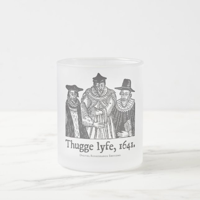 Taza De Cristal Esmerilado Lyfe de Thugge (taza) (Centro)