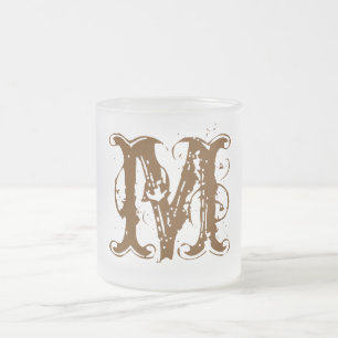 TAZA DE CRISTAL ESMERILADO M