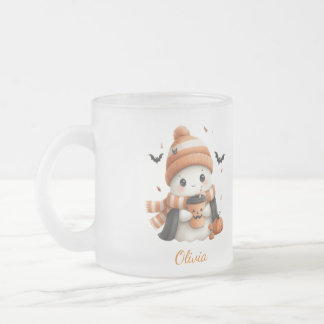Taza De Cristal Esmerilado M Personalizado: Fantasma Acogedor y Especias de C