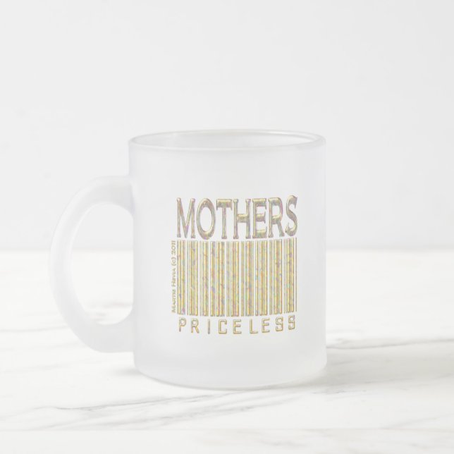 Taza De Cristal Esmerilado Madres: sin precio (Izquierda)