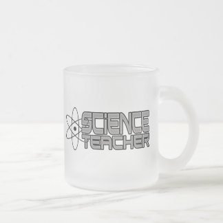 Taza De Cristal Esmerilado Maestra de Ciencia Frosted Glass Mug