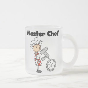 Taza De Cristal Esmerilado Maestro Chef - Femenino