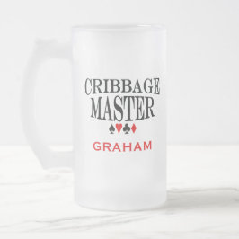 Taza De Cristal Esmerilado Maestro de basura personalizada