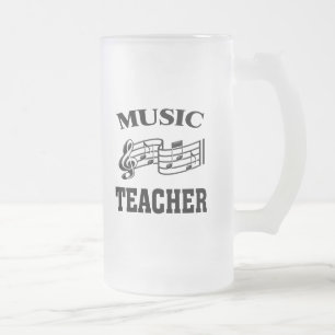 TAZA DE CRISTAL ESMERILADO MAESTRO DE MÚSICA
