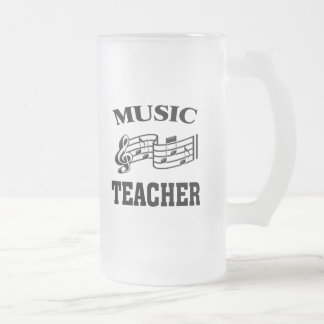 TAZA DE CRISTAL ESMERILADO MAESTRO DE MÚSICA