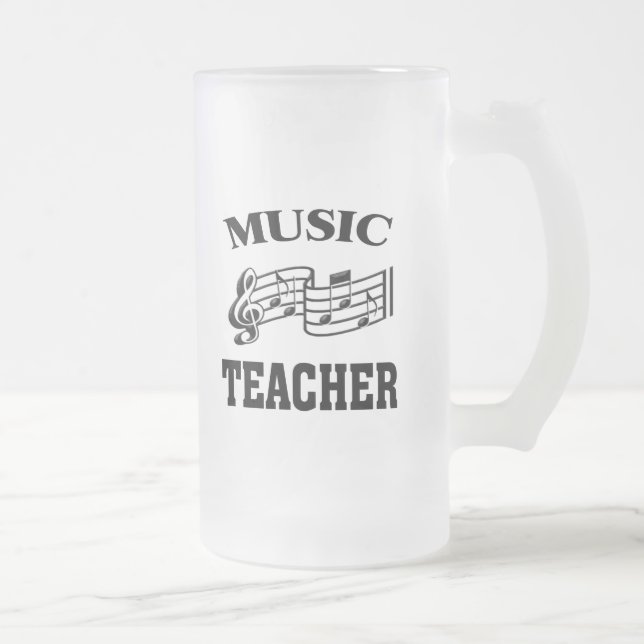 TAZA DE CRISTAL ESMERILADO MAESTRO DE MÚSICA (Derecha)