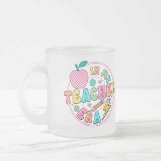 Taza De Cristal Esmerilado Maestros regalan mug a profesores