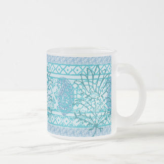 Taza De Cristal Esmerilado Mag del vidrio esmerilado - Azul indio