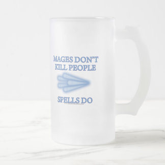Taza De Cristal Esmerilado Mages no mata a gente…