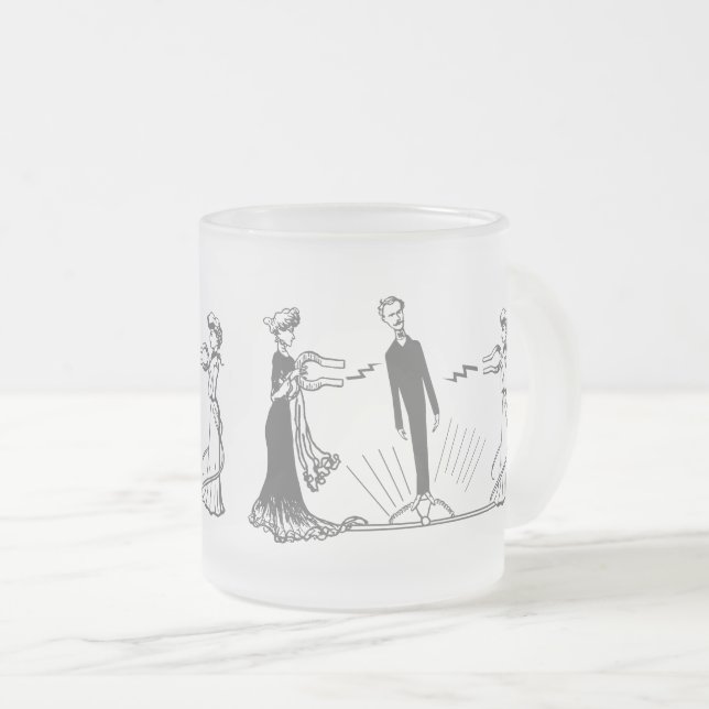 Taza De Cristal Esmerilado Magnetismo animal - (Más opciones) (Anverso derecho)