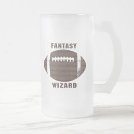 Taza De Cristal Esmerilado Mago del fútbol de la fantasía