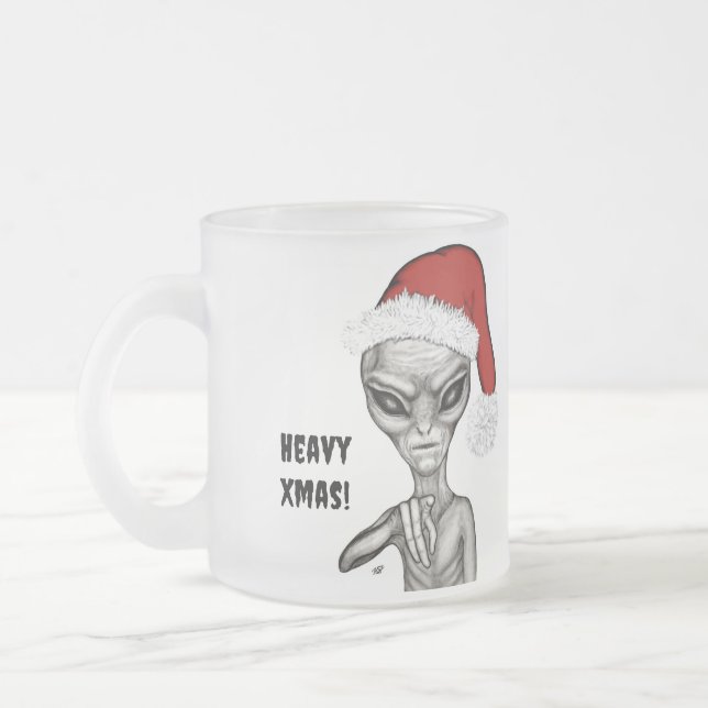 Taza De Cristal Esmerilado ¡Mala fortuna, pesadas navidades! (Izquierda)