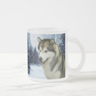 Taza De Cristal Esmerilado Malamute