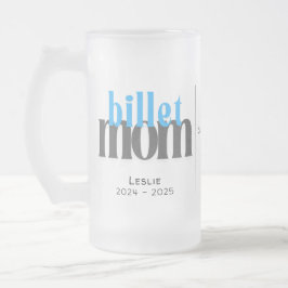 Taza De Cristal Esmerilado Mamá Billet Personalizada Con Cita Sentimental
