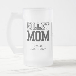 Taza De Cristal Esmerilado Mamá Billet Personalizada Con Cita Sentimental