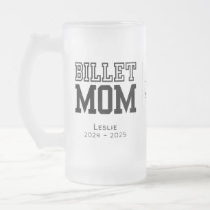 Taza De Cristal Esmerilado Mamá Billet Personalizada Con Cita Sentimental